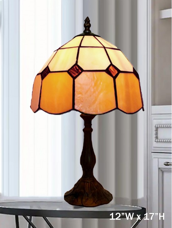 Hand-Made Stained Glass Lamp